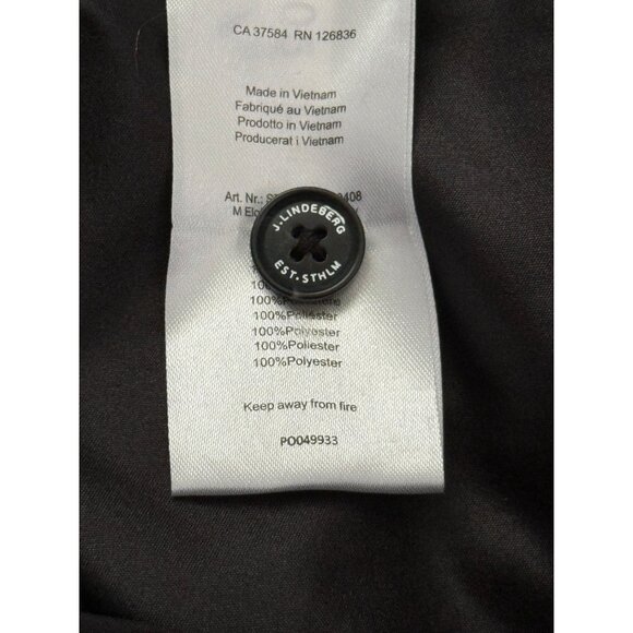 J. Lindeberg Black Performance Pants Lightweight Golf Size Regular Fit Men 32x34 - Picture 8 of 9